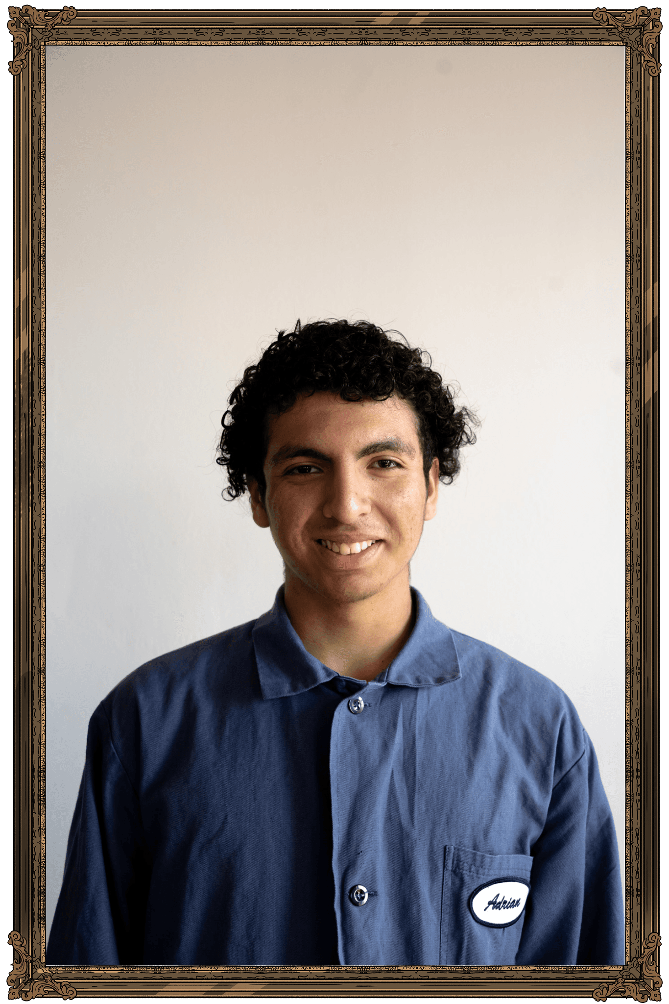 Adrian Martinez in ornate frame