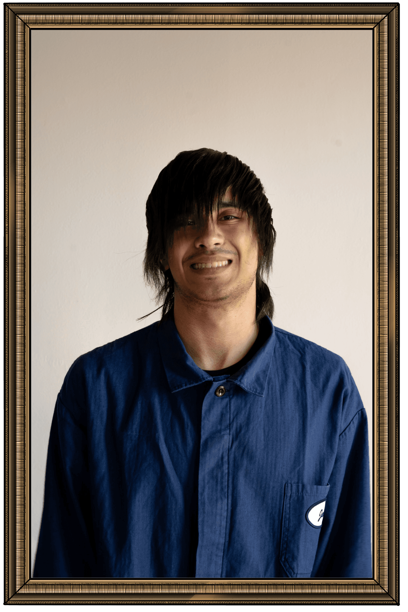 Jake Delgado in ornate frame